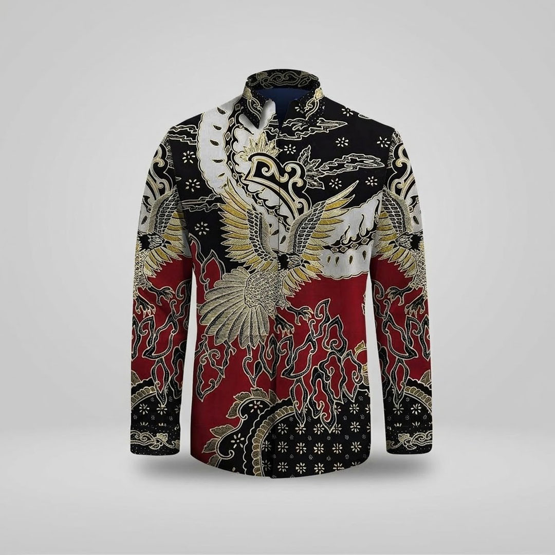 Gold-Gilded Cotton Batik
